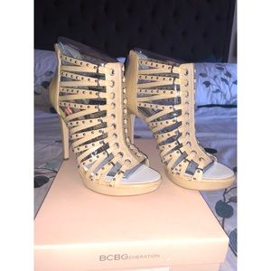 BCBGeneration Maxwell Warm Sand Vachetta Heels